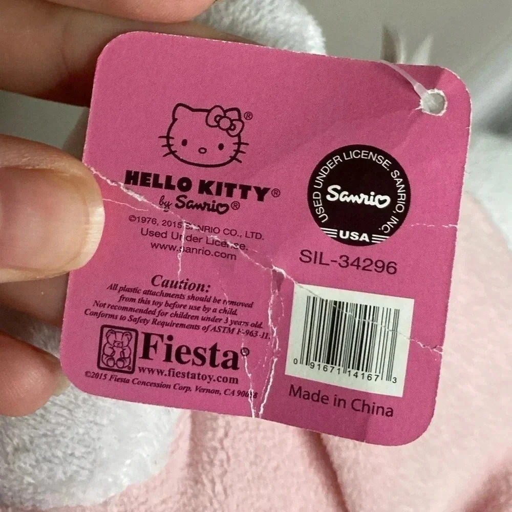 NWT Hello Kitty White and Pink Extra Large 17” Plush - Picture 8 of 8